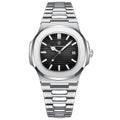 POEDAGAR 613 Stainless Steel 3BAR Water Resistant Men's Watch