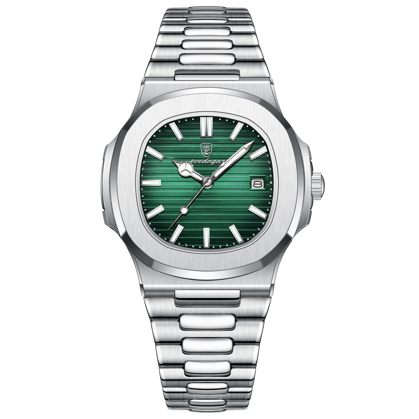 POEDAGAR 613 Stainless Steel 3BAR Water Resistant Men's Watch